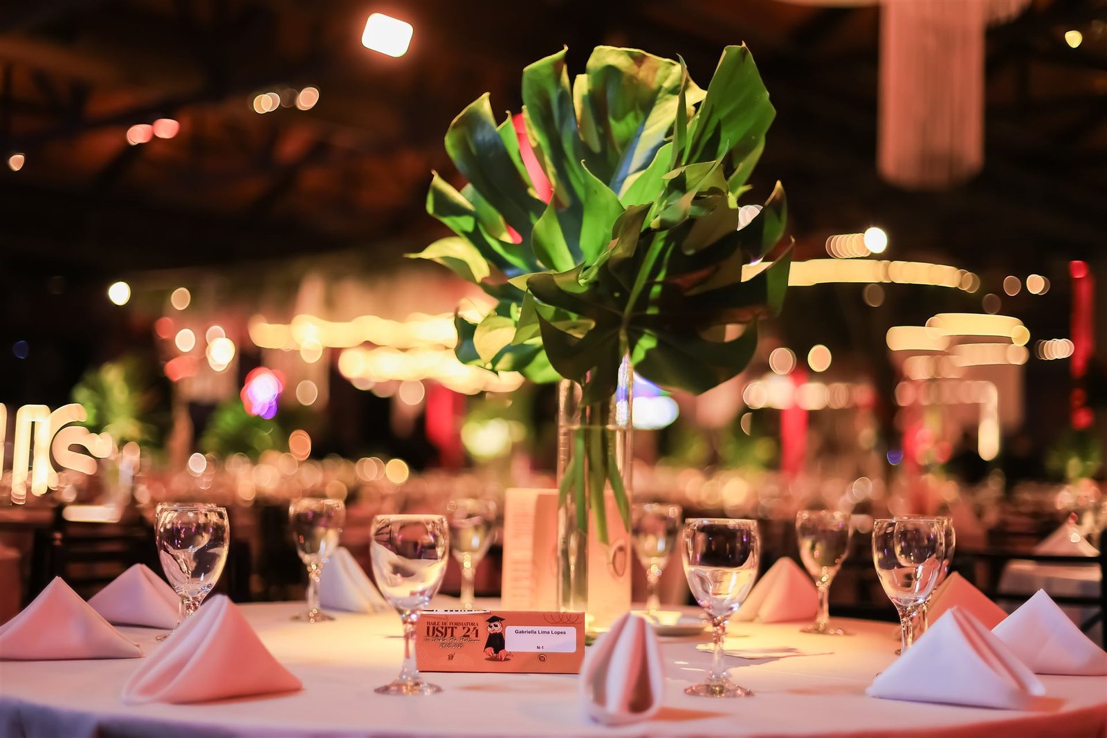 Decoração do espaço do baile de gala - Pixi Formaturas